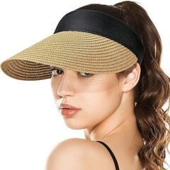 Солнцезащитная кепка-козырек для женщин Hcimooy, с УФ-защитой цена и информация | Женские шапки | 220.lv