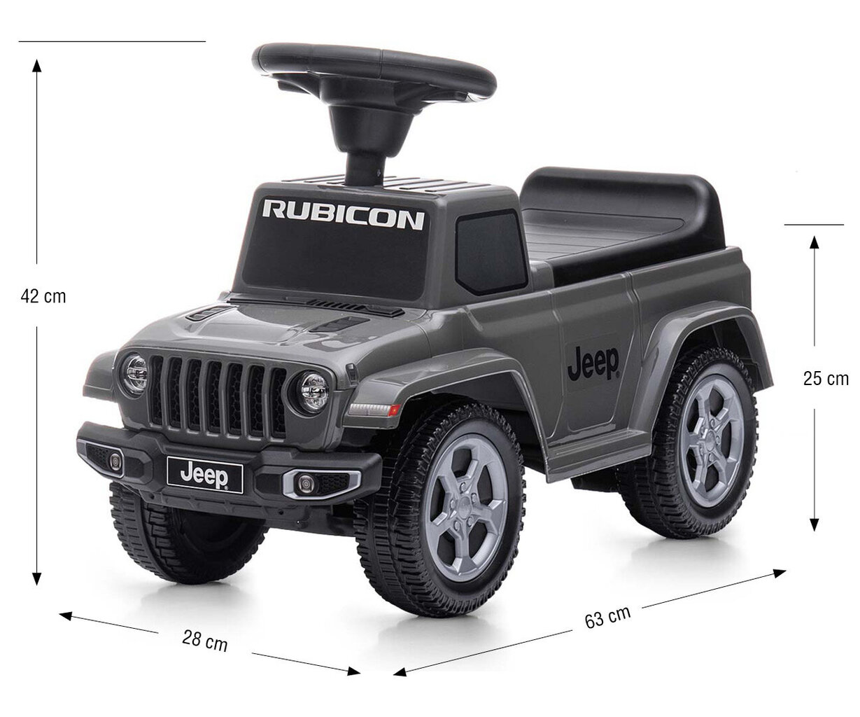 Auto bērniem Jeep Rubicon Gladiator цена и информация | Rotaļlietas zīdaiņiem | 220.lv