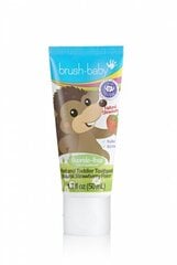 Brush-Baby bērnu zobu pasta bez fluorīda 0-2 g., zemeņu 50ml цена и информация | Зубные щетки, пасты | 220.lv