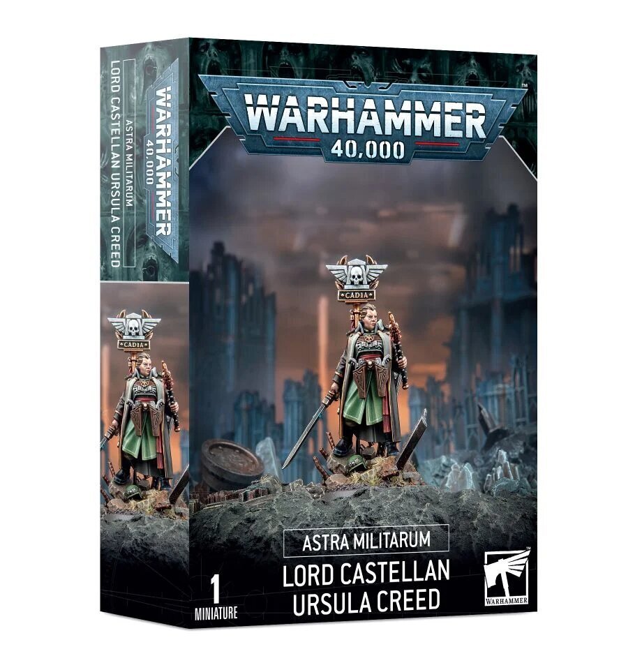 Saliekama figūriņa Warhammer 40K Astra Militarum: Lord Castellan Ursula Creed cena un informācija | Konstruktori | 220.lv