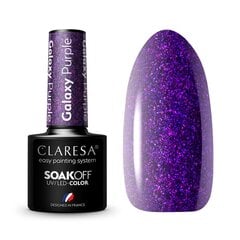 Hibrīda nagu laka Claresa Galaxy Purple, 5 g cena un informācija | Nagu lakas, stiprinātāji | 220.lv