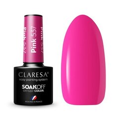 Стойкий гибридный гель лак для ногтей CLARESA PINK 537, 5 г цена и информация | Лаки для ногтей, укрепители | 220.lv