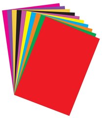 Krāsains papīrs, A4, 12 lapas kaina ir informacija | Burtnīcas un papīra preces | 220.lv
