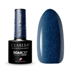 Стойкий гибридный гель лак для ногтей CLARESA Make It Shine! 1, 5 г цена и информация | Лаки для ногтей, укрепители | 220.lv