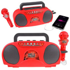 Žaislinis belaidis radijo imtuvas su mikrofonu, raudonas цена и информация | Развивающие игрушки | 220.lv