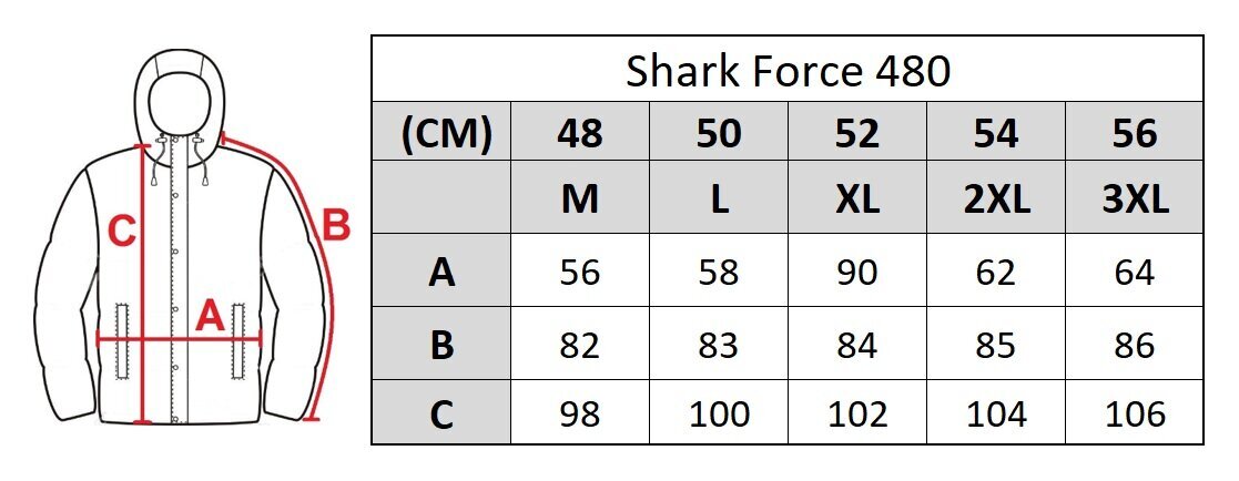 Virsjaka vīriešiem Shark Force 480 цена и информация | Vīriešu virsjakas | 220.lv
