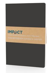 Блокнот IMPACT, XD COLLECTION, А5, 60 листов, 58 г/м², линованная бумага, каменная пыль, мягкий чёрный сп., крышка цена и информация | Тетради и бумажные товары | 220.lv