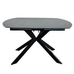Pusdienu galds Sofaforma Kataleja, melns cena un informācija | Virtuves galdi, ēdamgaldi | 220.lv