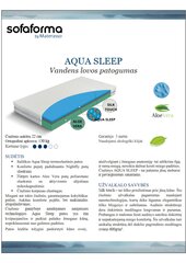 Viskoelastīgais matracis Materasso Aqua Sleep, 160x200x22 cm cena un informācija | Matrači | 220.lv