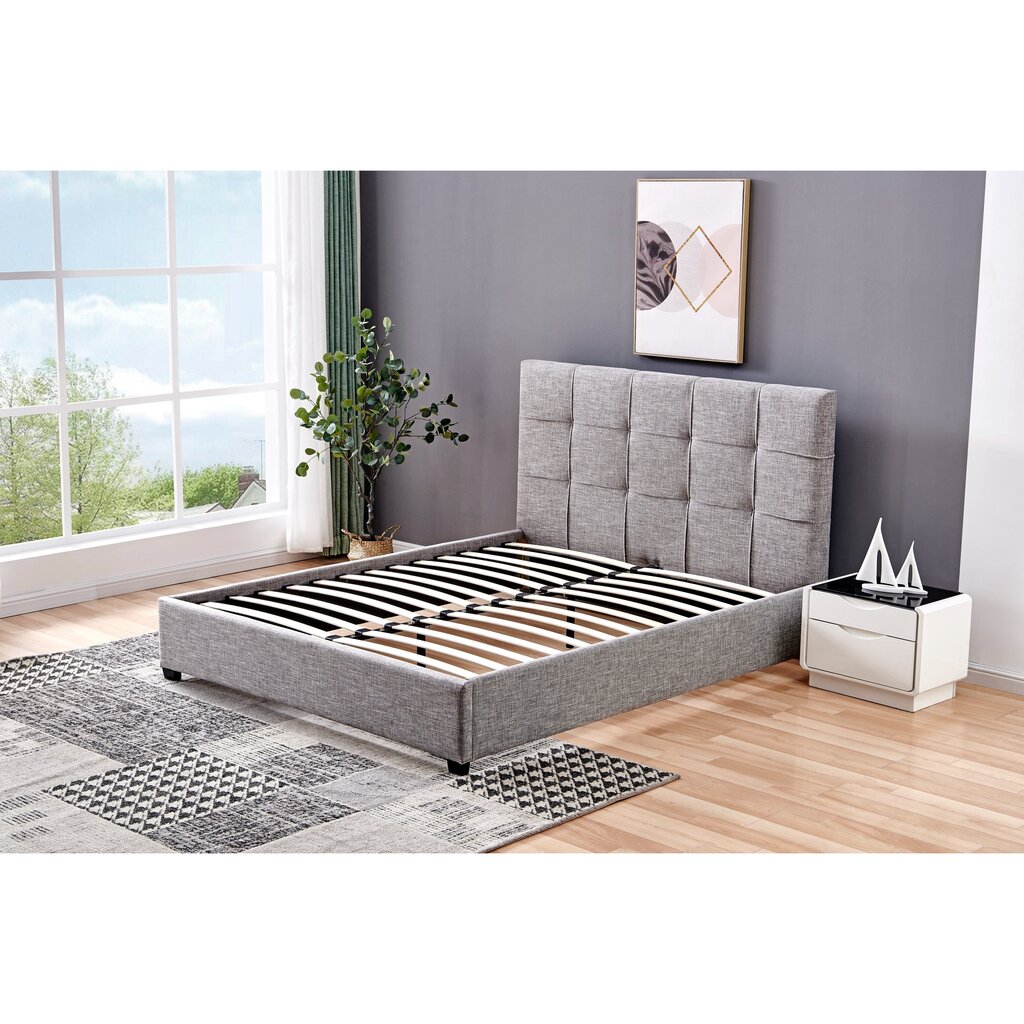 Divvietīga gulta Sofaforma Gaja, 160x200 cm, pelēks цена и информация | Gultas | 220.lv