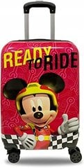 Vidējs čemodāns, Mickey Mouse Eplusm, M, sarkans цена и информация | Чемоданы, дорожные сумки | 220.lv