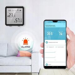 Tuya WiFi temperatūras un mitruma sensors цена и информация | Датчики | 220.lv