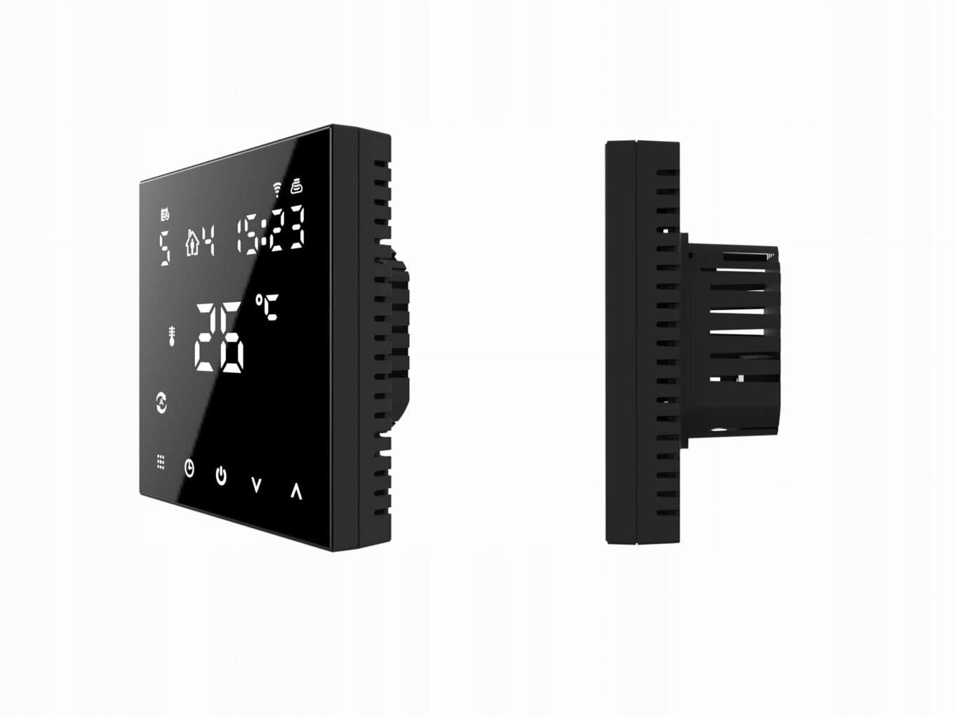 Zigbee istabas termostats Tuya 3A melns PRO2 cena un informācija | Siltās grīdas | 220.lv