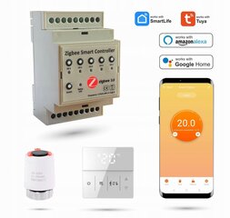 WIFI Zigbee PRO WI 3 sekciju grīdas komplekts цена и информация | Нагревательные коврики для пола и зеркал | 220.lv