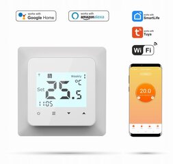 Telpu termostats WiFi Tuya 3A ECO цена и информация | Нагревательные коврики для пола и зеркал | 220.lv