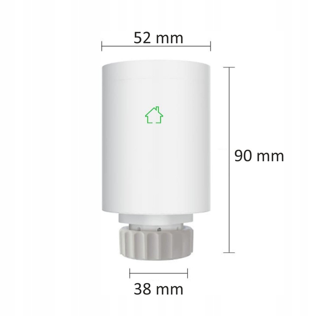 Radiatora galva ar atsevišķu Zigbee Tuya termostatu цена и информация | Radiatoru vārsti | 220.lv