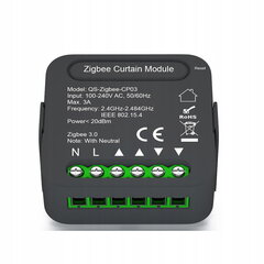 Tuya Zigbee rullo slēģu kontrolieris ar aizmugures kārbu cena un informācija | Baterijas | 220.lv