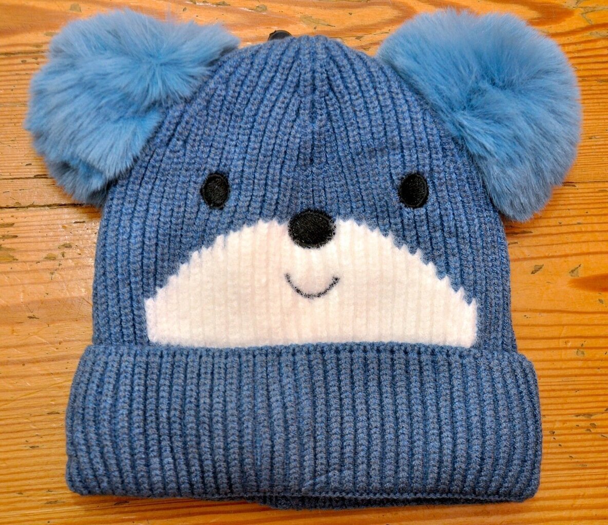 Ziemas cepure bērniem Moraj Teddy Bear, zila cena un informācija | Zīdaiņu cepures, cimdi, šalles | 220.lv