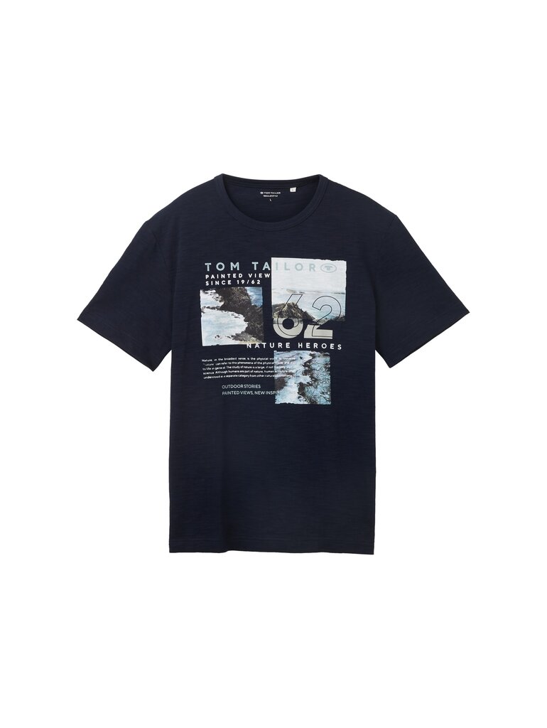 Tom Tailor vīriešu t-krekls, tumši zils cena un informācija | Vīriešu T-krekli | 220.lv