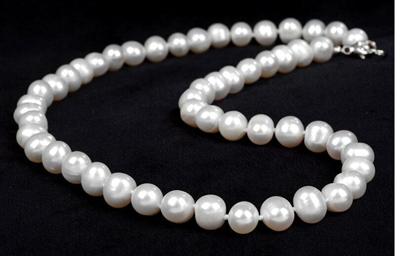 Kaklarota sievietēm JwL Luxury Pearls JL0264 ar īstām,baltām pērlēm цена и информация | Kaklarotas | 220.lv