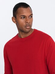 T-krekls ar garām piedurknēm vīriešiem Ombre Clothing V5, sarkans cena un informācija | Vīriešu T-krekli | 220.lv