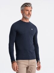 T-krekls ar garām piedurknēm vīriešiem Ombre Clothing V2, zils cena un informācija | Vīriešu T-krekli | 220.lv