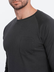 T-krekls ar garām piedurknēm vīriešiem Ombre Clothing V5, pelēks cena un informācija | Vīriešu T-krekli | 220.lv