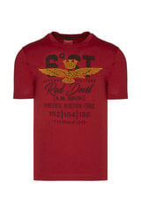 T-krekls vīriešiem Aeronautica Militare 34759-5, sarkans cena un informācija | Vīriešu T-krekli | 220.lv