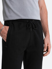 мужские спортивные штаны морковного кроя - черные v1 om-pask-0166 цена и информация | Мужская спортивная одежда | 220.lv