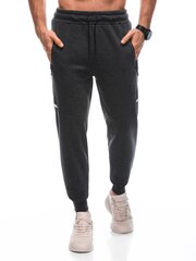 спортивные брюки мужские p1451 - темно-серые цена и информация | Мужская спортивная одежда | 220.lv
