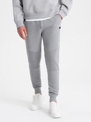 мужские спортивные штаны из ткани пуфик со вставками - серый v5 om-pask-0127 цена и информация | Мужская спортивная одежда | 220.lv