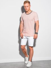 T-krekls vīriešiem Ombre S1385, rozā cena un informācija | Vīriešu T-krekli | 220.lv
