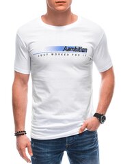 мужская футболка s1799 - белая цена и информация | Мужские футболки | 220.lv