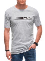 мужская футболка s1799 - темно-серая цена и информация | Мужские футболки | 220.lv