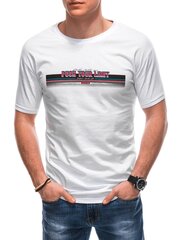 T-krekls vīriešiem Edoti S1846, balts cena un informācija | Vīriešu T-krekli | 220.lv