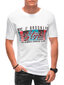 T-krekls vīriešiem Edoti S1870, balts/sarkans cena un informācija | Vīriešu T-krekli | 220.lv