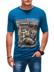 футболка s1891 - синяя цена и информация | Мужские футболки | 220.lv
