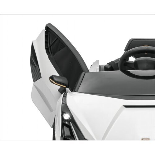 Vienvietīgs bērnu elektromobilis Lamborghini Sian, balts/melns цена и информация | Bērnu elektroauto | 220.lv