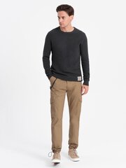 Bikses vīriešiem Ombre Clothing V2 OM-PACG-0189, brūns цена и информация | Мужские брюки | 220.lv