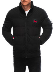 мужская зимняя куртка c613 - черная цена и информация | Мужские куртки | 220.lv
