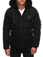 мужская зимняя куртка c613 - черная цена и информация | Мужские куртки | 220.lv