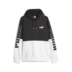 Jaka vīriešiem Puma Power Colorblock Hoodie, melns cena un informācija | Puma Vīriešu apģērbs | 220.lv