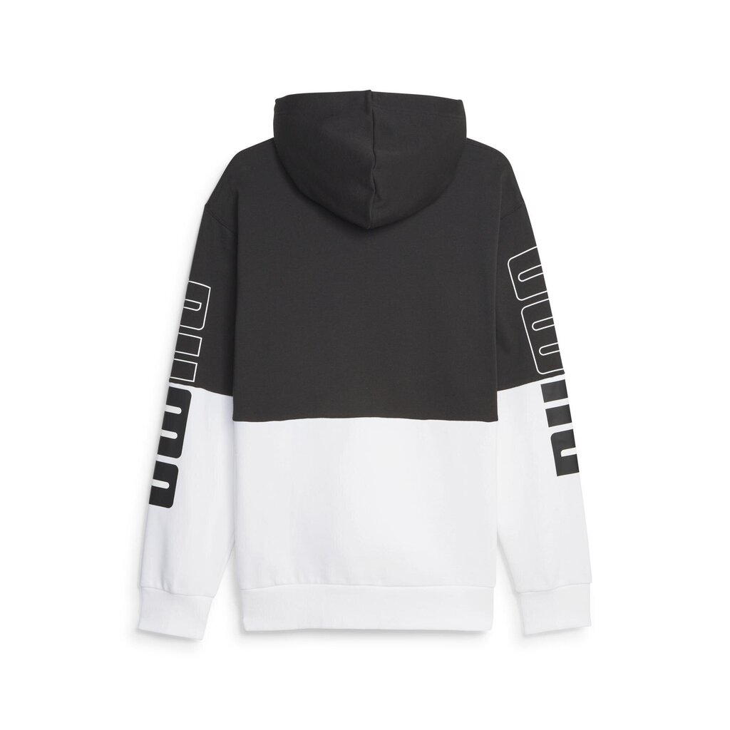 Jaka vīriešiem Puma Power Colorblock Hoodie, melns cena un informācija | Vīriešu jakas | 220.lv