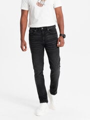 джинсы slim fit – czarne v1 om-padp-0110 цена и информация | Мужские джинсы | 220.lv