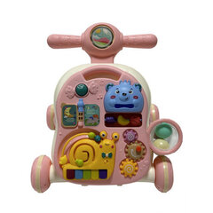 Развивающая коляска-стол, 3 в 1, розовый цена и информация | Игрушки для малышей | 220.lv