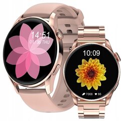 Золотые умные часы Zaxer ZT3 цена и информация | Смарт-часы (smartwatch) | 220.lv
