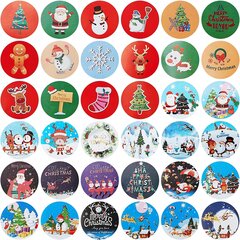 Ziemassvētku uzlīmes, 2500 gab., 36 modeļi cena un informācija | Ziemassvētku dekorācijas | 220.lv