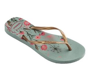 Slim organic clay havaianas for women's green 41328231809 41328231809 цена и информация | Шлепанцы, тапочки для женщин | 220.lv