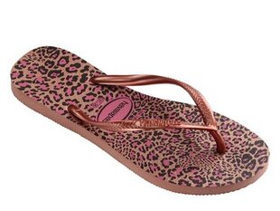 Slim animals crocus havaianas for women's pink 41033526459 41033526459 цена и информация | Шлепанцы, тапочки для женщин | 220.lv