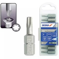 Atsuktuvo antgaliai Torx T20x25mm, 10vnt. цена и информация | Механические инструменты | 220.lv